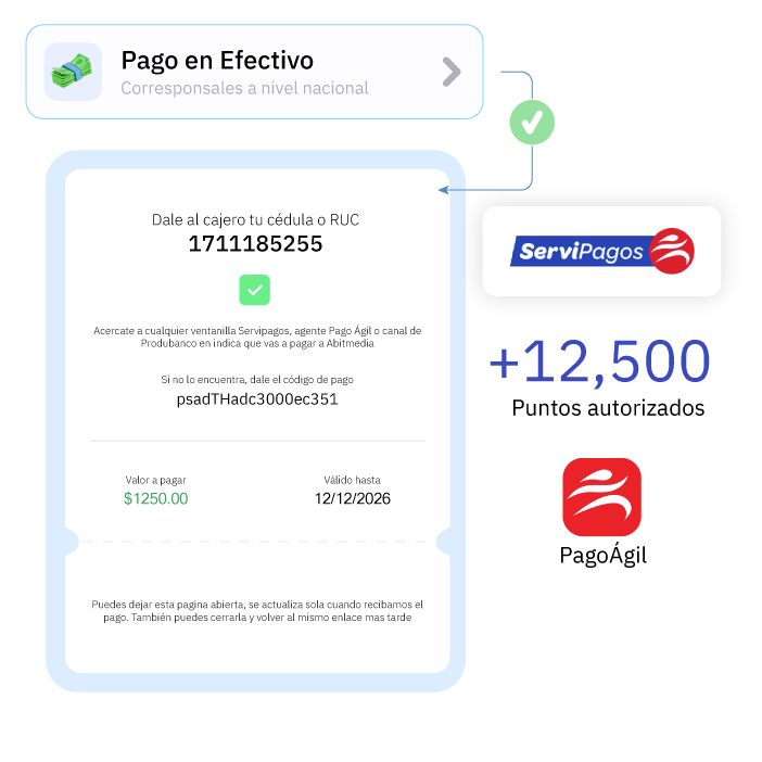 Compra en línea con pago en efectivo mediante Servipagos